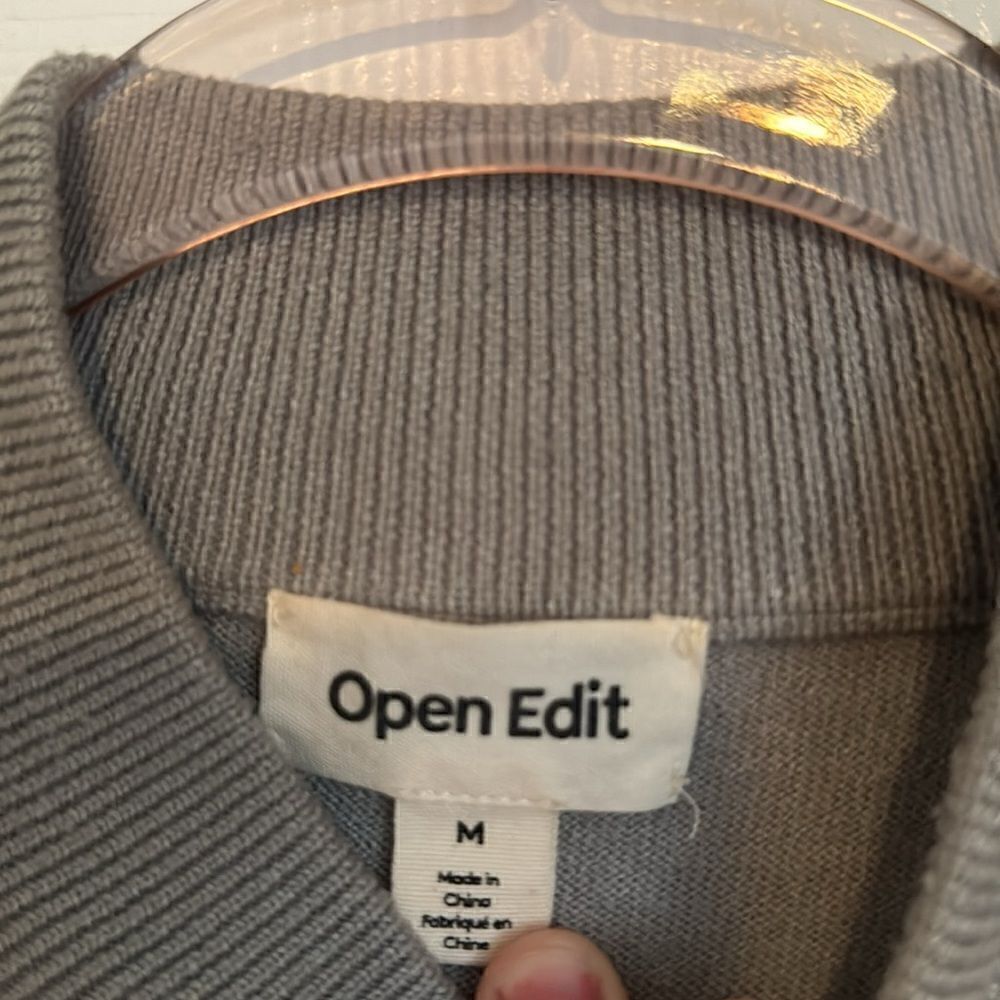 OPEN EDIT Mock Neck Sweater - Picture 4 of 6